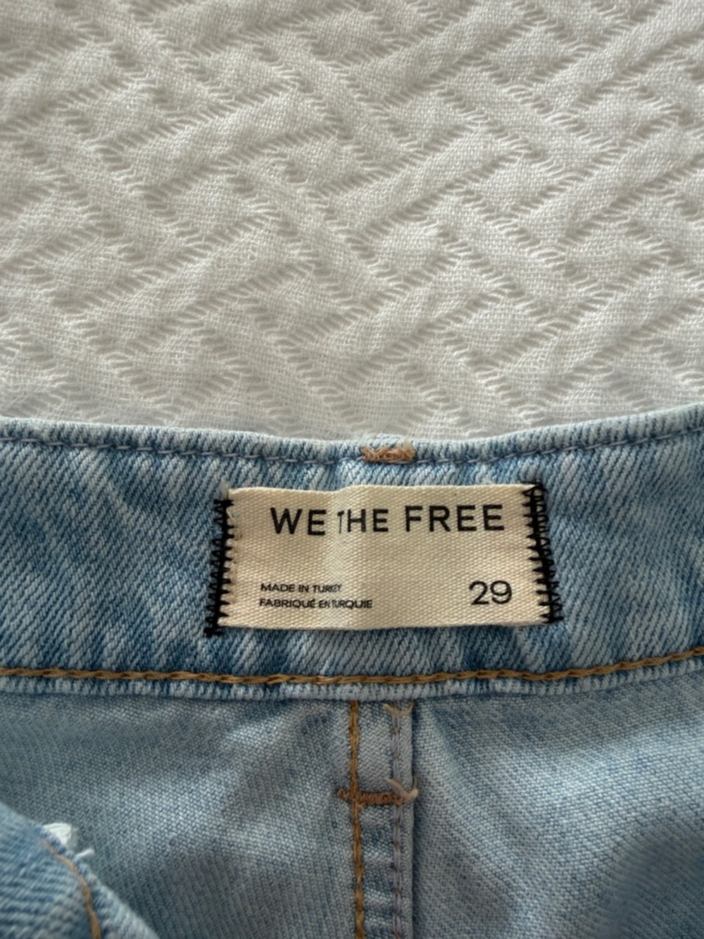 We The Free Pale Blue High Rise Jeans - Light Denim